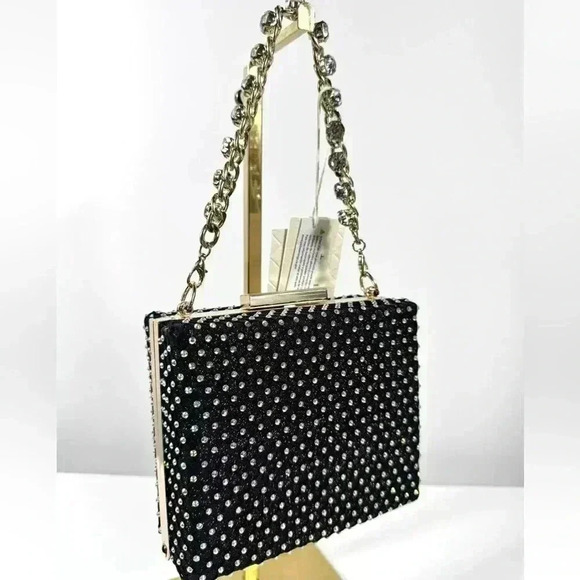 NWT Fashion Evening Clutch Rhinestones - Picture 4 of 7